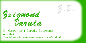 zsigmond darula business card